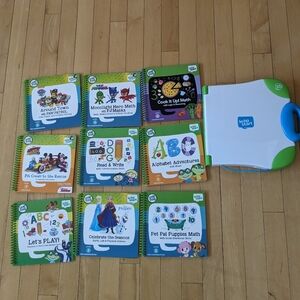 Leapfrog Leap Start device and 15 books